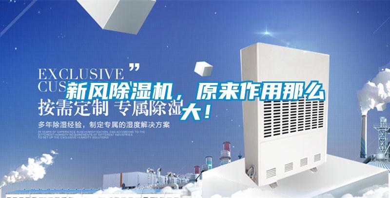 新風(fēng)除濕機(jī)，原來作用那么大！