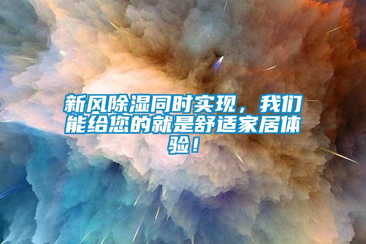 新風(fēng)除濕同時(shí)實(shí)現(xiàn)，我們能給您的就是舒適家居體驗(yàn)！