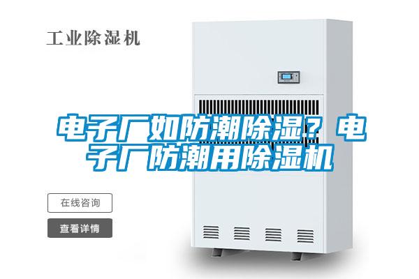 電子廠如防潮除濕？電子廠防潮用除濕機(jī)