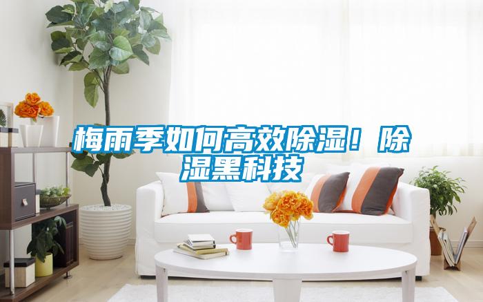 梅雨季如何高效除濕！除濕黑科技