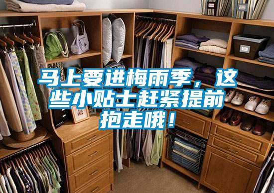 馬上要進(jìn)梅雨季，這些小貼士趕緊提前抱走哦！
