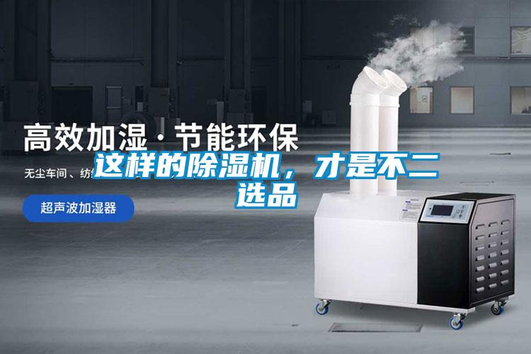 這樣的除濕機，才是不二選品