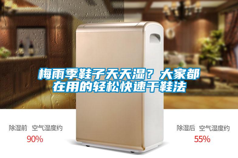 梅雨季鞋子天天濕？大家都在用的輕松快速干鞋法