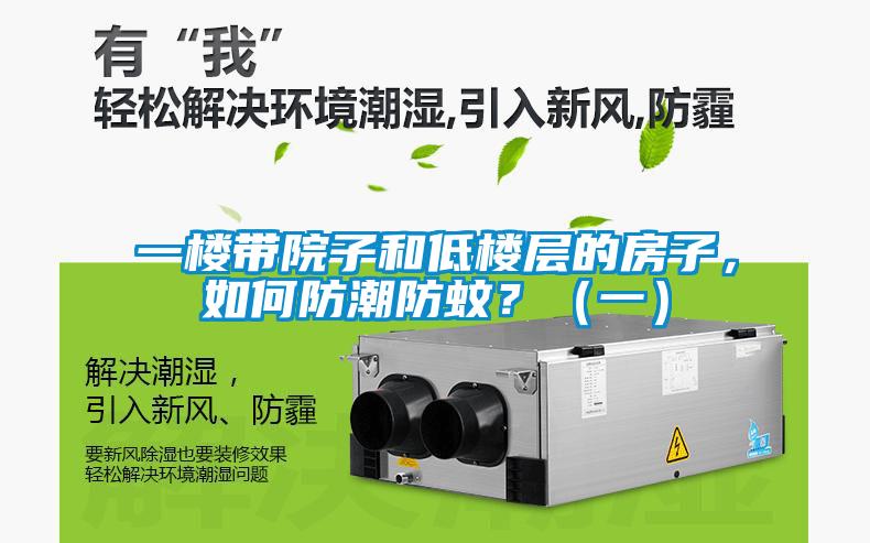 一樓帶院子和低樓層的房子，如何防潮防蚊？（一）