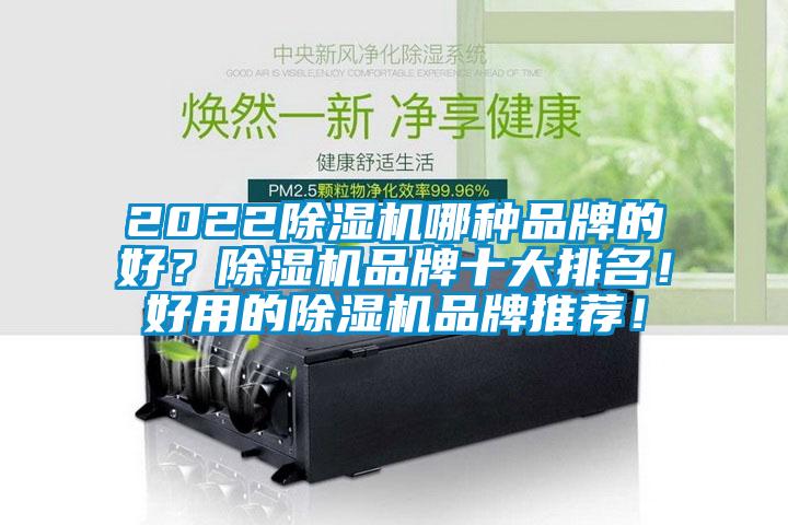 2022除濕機哪種品牌的好？除濕機品牌十大排名！好用的除濕機品牌推薦！