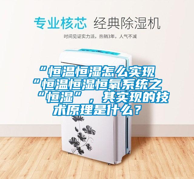 “恒溫恒濕怎么實(shí)現(xiàn)“恒溫恒濕恒氧系統(tǒng)之“恒濕”，其實(shí)現(xiàn)的技術(shù)原理是什么？