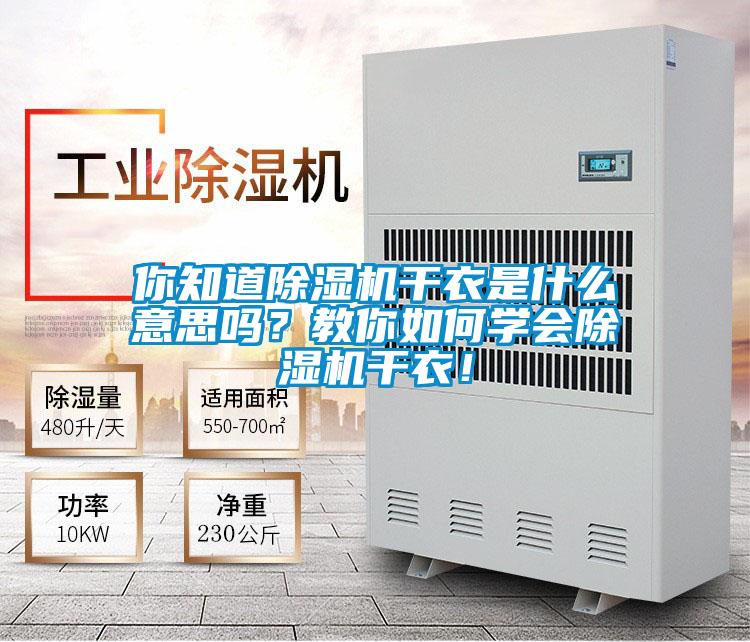 你知道除濕機(jī)干衣是什么意思嗎？教你如何學(xué)會(huì)除濕機(jī)干衣！