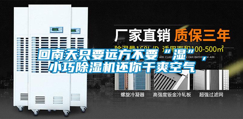 回南天只要遠(yuǎn)方不要“濕”，小巧除濕機(jī)還你干爽空氣