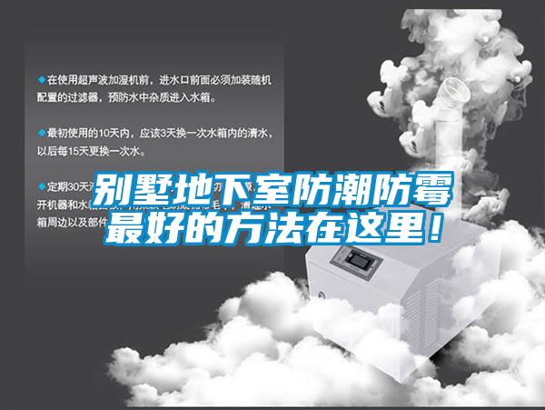 別墅地下室防潮防霉最好的方法在這里！