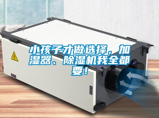 小孩子才做選擇，加濕器、除濕機我全都要！
