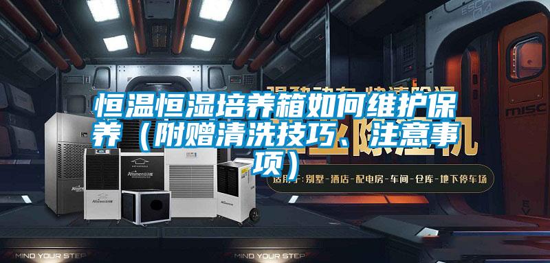 恒溫恒濕培養(yǎng)箱如何維護(hù)保養(yǎng)（附贈(zèng)清洗技巧、注意事項(xiàng)）
