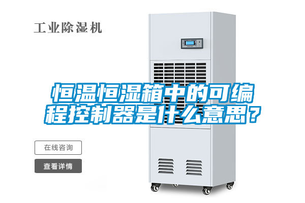 恒溫恒濕箱中的可編程控制器是什么意思？