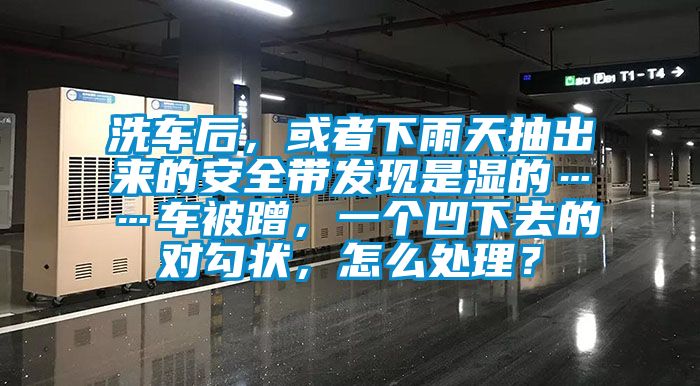 洗車后，或者下雨天抽出來的安全帶發(fā)現(xiàn)是濕的……車被蹭，一個凹下去的對勾狀，怎么處理？