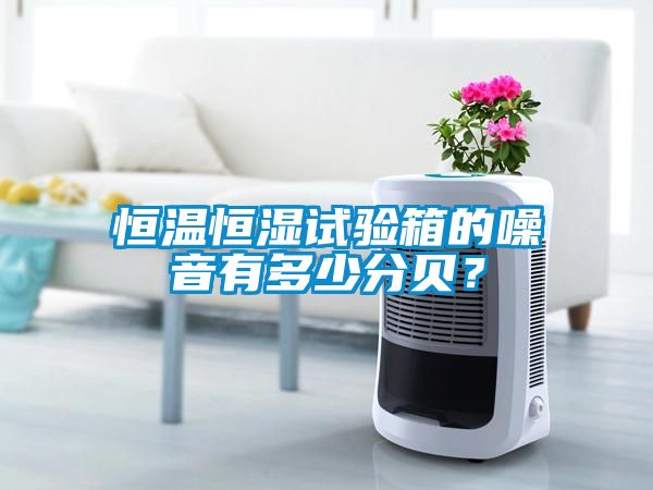 恒溫恒濕試驗箱的噪音有多少分貝？