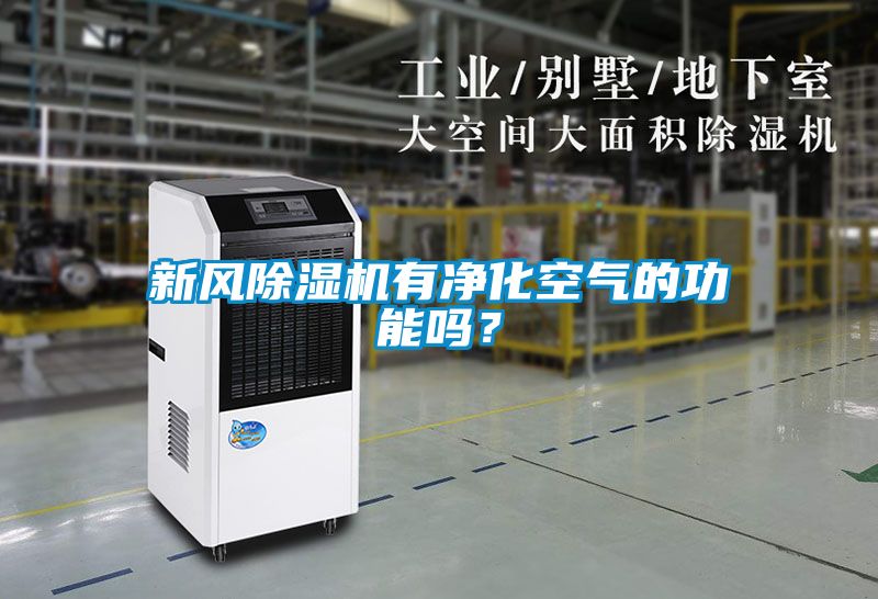 新風除濕機有凈化空氣的功能嗎？
