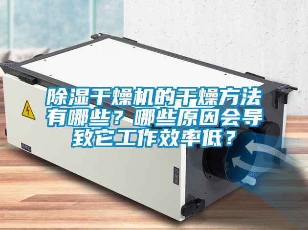 除濕干燥機(jī)的干燥方法有哪些？哪些原因會(huì)導(dǎo)致它工作效率低？