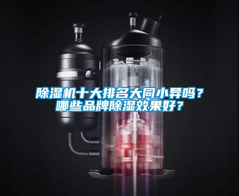 除濕機十大排名大同小異嗎？哪些品牌除濕效果好？