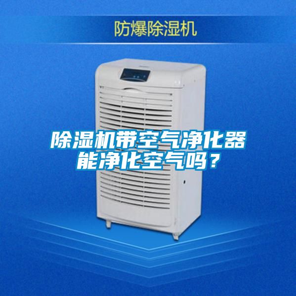 除濕機(jī)帶空氣凈化器能凈化空氣嗎？